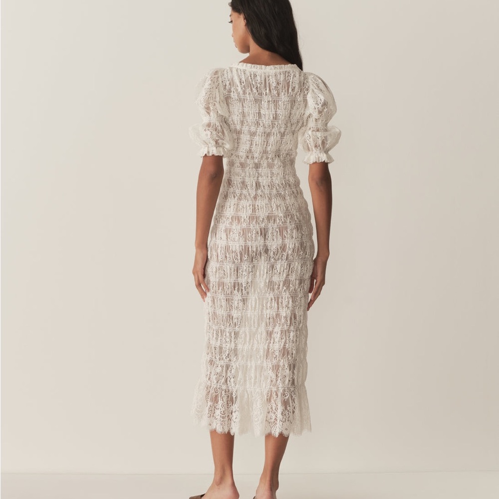 Doen Cream Lace Midi Dress - Picture 5 of 11